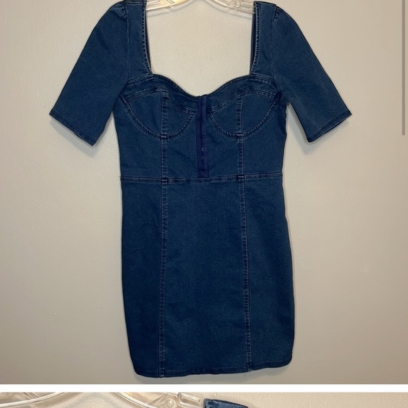 Kittenish denim corset dress size medium - Picture 3 of 4